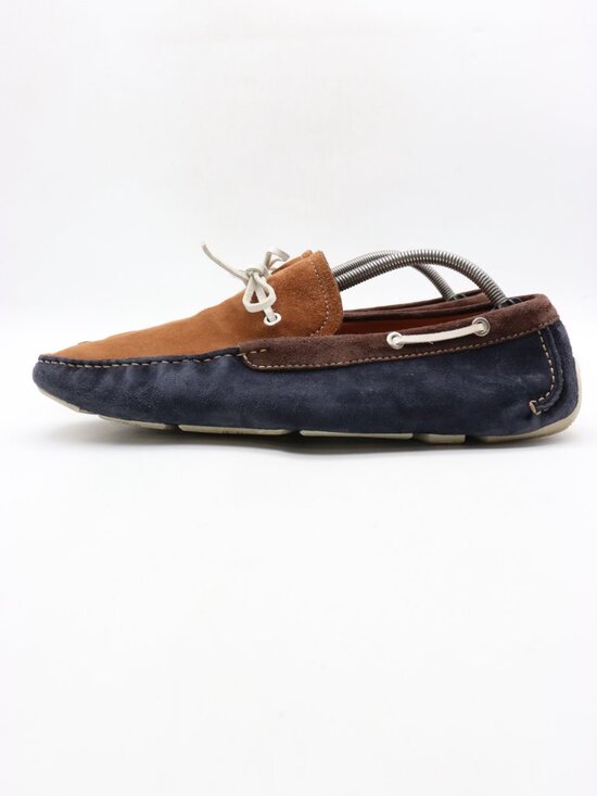 Magnanni Driving Bow Loafers Men\'s Size 11 M Blue Brown Classic Suede Shoes main image 10